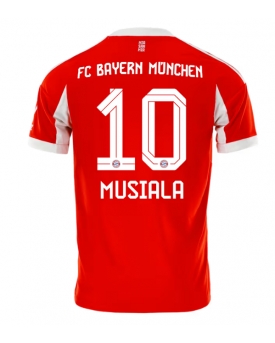 Bayern Munich Jamal Musiala #10 Maglia Gara Casa Repliche 2025-26 Maniche Corte